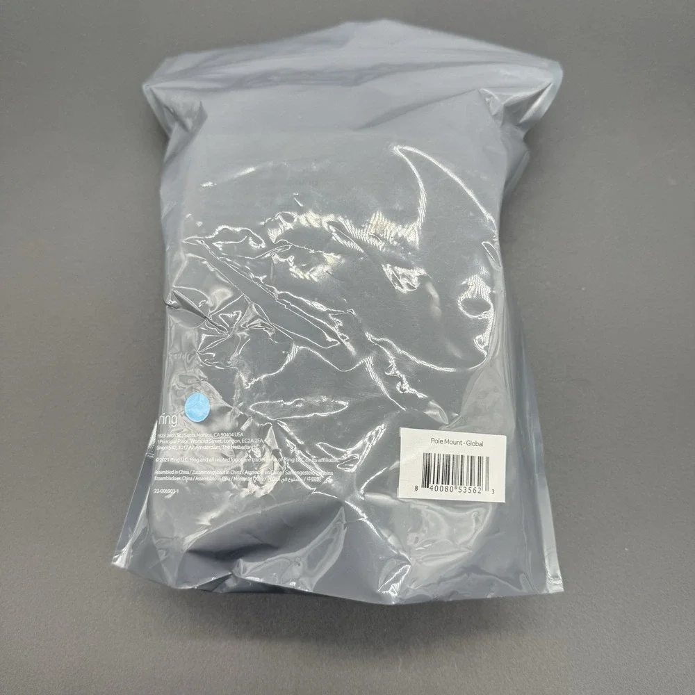 Ring Pole Mount Global for Spotlight Cam & Stick Up Cam White OEM Open Box New